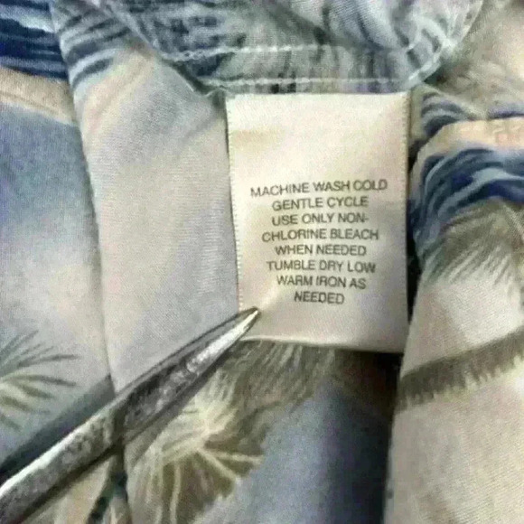 St Johns Bay Mens XXL Button Down Hawaiin Shirt Rayon Island Style Short Sleeve - Picture 6 of 8